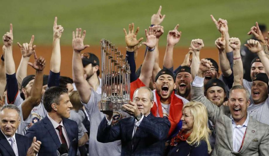 Houston Astros Celebrate their first World Series Championship in franchise history.