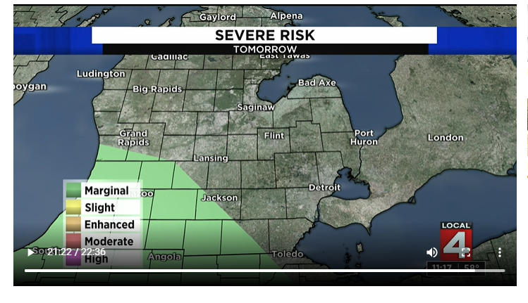 Here is tomorrow Afternoons (Wednesday May 24th, 2022s) Severe Weather Risk!!