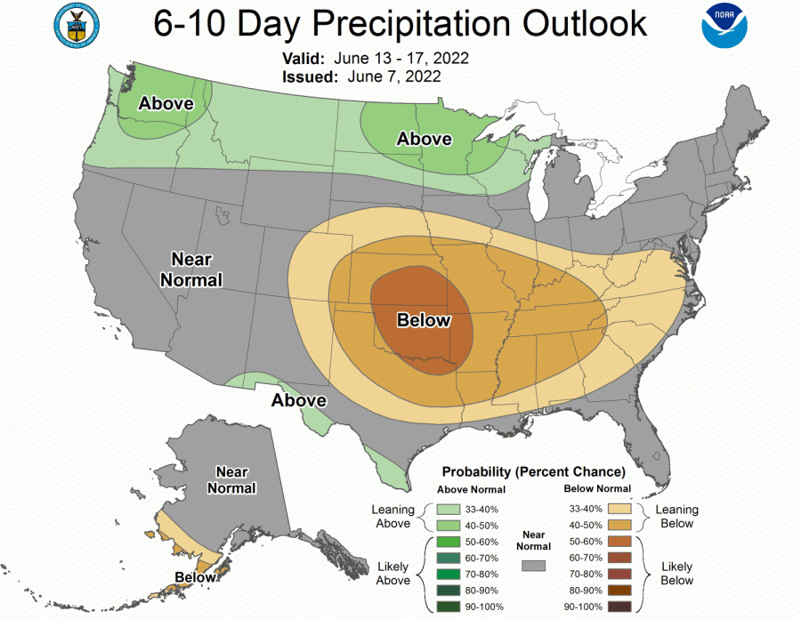 Here is your 6-10 Day Precipitation Outlook!!