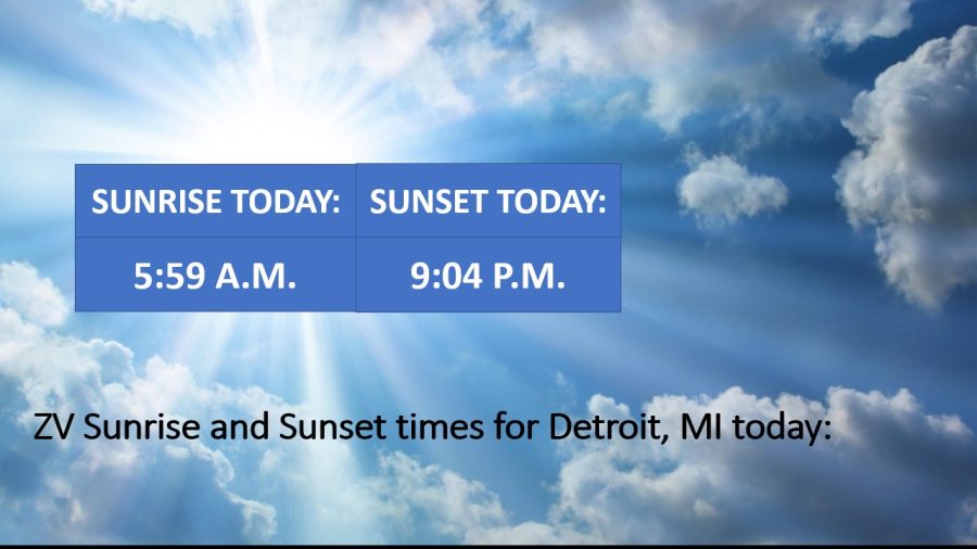 Here are both your sunrise and sunset times for Thursday June 2nd, 2022, for Metro Detroit!!