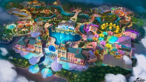 Concept art of Universals new park coming to Texas.