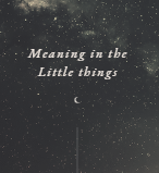 Meaning in the Little Things