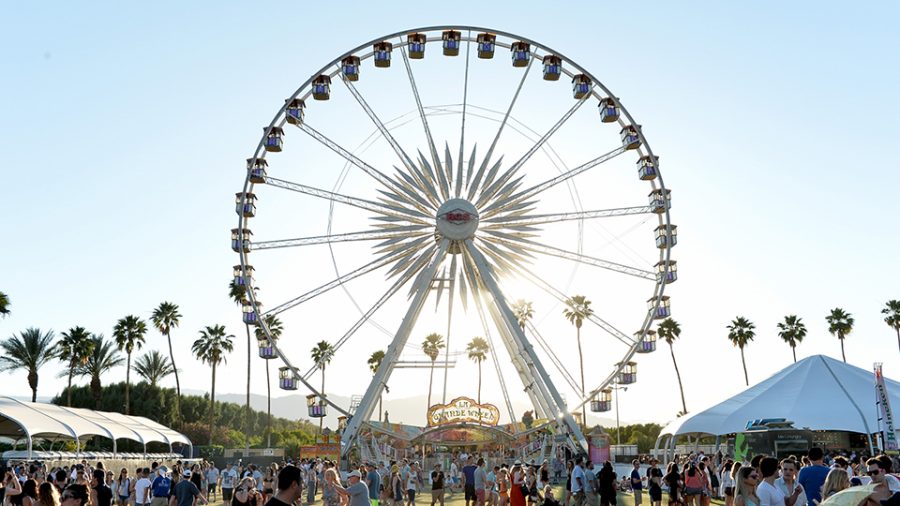 INDIO, CA - APRIL 11:  The Ferris wheel is seen during day 1 of the 2014 Coachella Valley Music & Arts Festival at the Empire Polo Club on April 11, 2014 in Indio, California.  (Photo by Matt Cowan/Getty Images for Coachella)