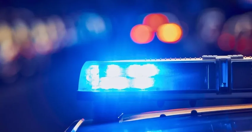 A semi truck on a rural highway in South Dakota after a fatal rollover crash