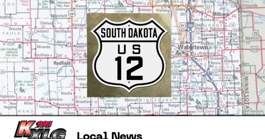 Law enforcement vehicles responding to a highway pursuit in rural South Dakota