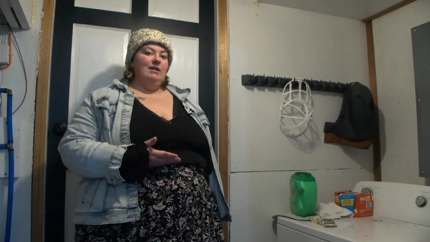 A rural North Dakota home where a mother fought off a midnight burglar