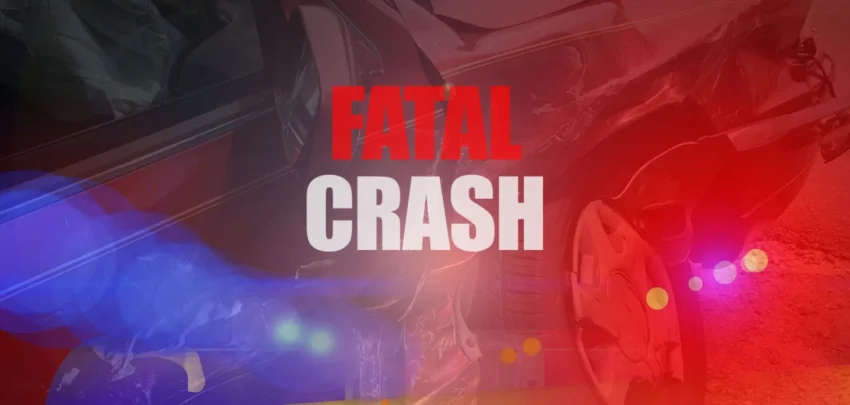 Emergency response vehicles at a fatal Interstate 29 crash scene in Moody County