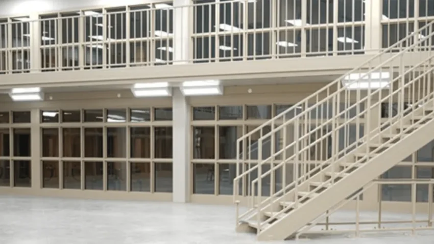 Exterior view of the Cass County Jail in Fargo with officials reviewing security procedures